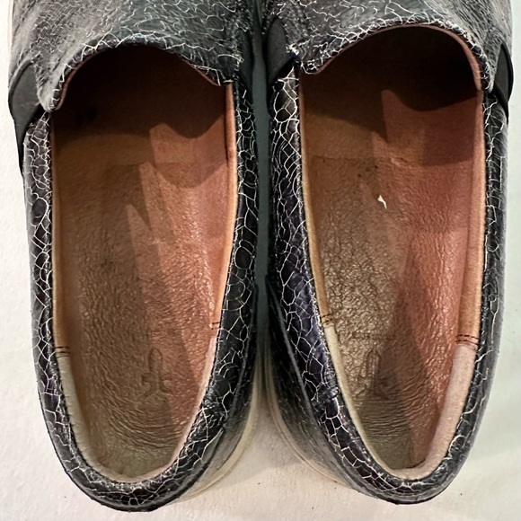 FRYE Ivy Slip On Shoe Black Crackle Women's 9 Casual Fashion Sneaker - Picture 8 of 11